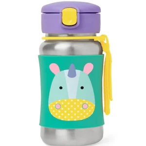 Skip Hop Zoo Stainless Steel Straw Bottle - Unicorn Fashion