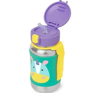 Skip Hop Zoo Stainless Steel Straw Bottle - Unicorn Fashion