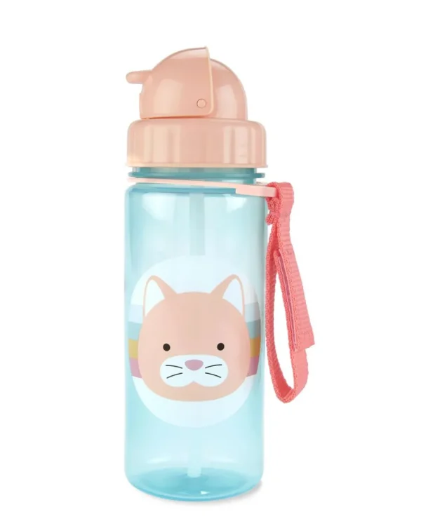 Skip Hop Zoo Straw Bottle - Cat New