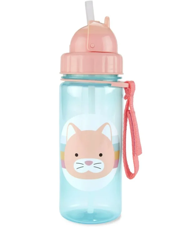 Skip Hop Zoo Straw Bottle - Cat New