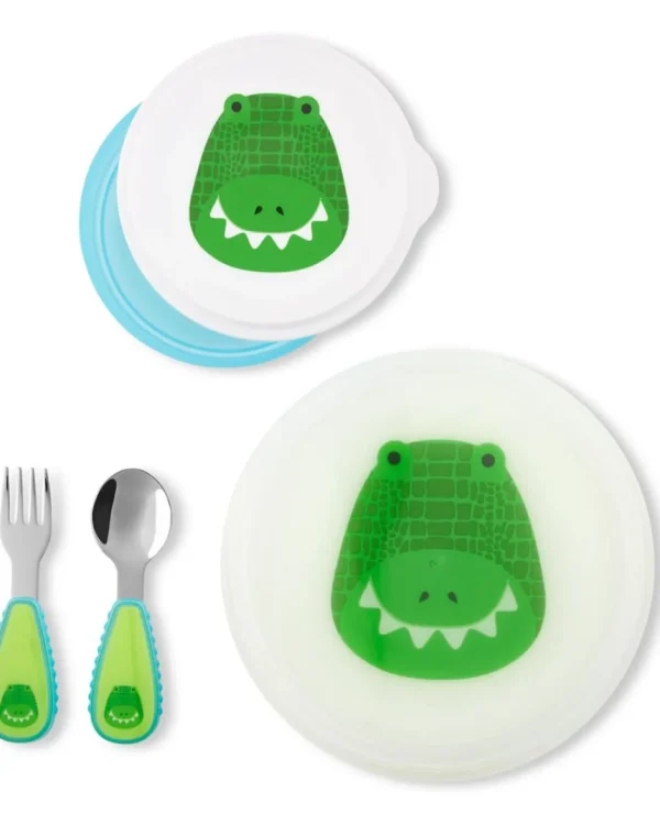 Skip Hop ZOO Table Ready Mealtime Set - Crocodile Discount